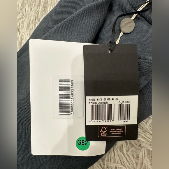 No. 21 Boys Ombré Grey Sweatshirt, Size 4Y - Picture 5 of 5